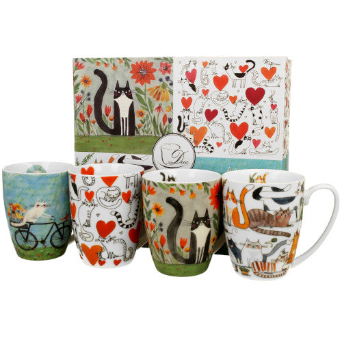 Set Tazas Gato Lover 4x350ml