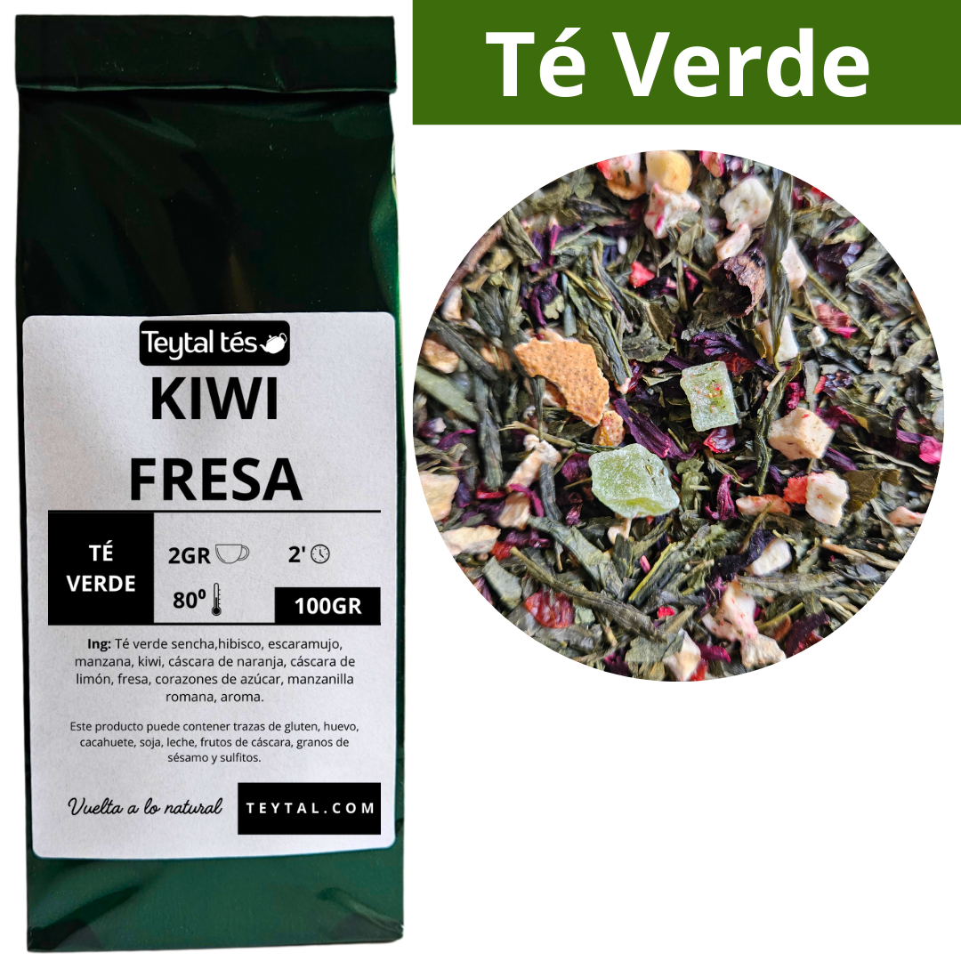 Kiwi y Fresa Té Verde