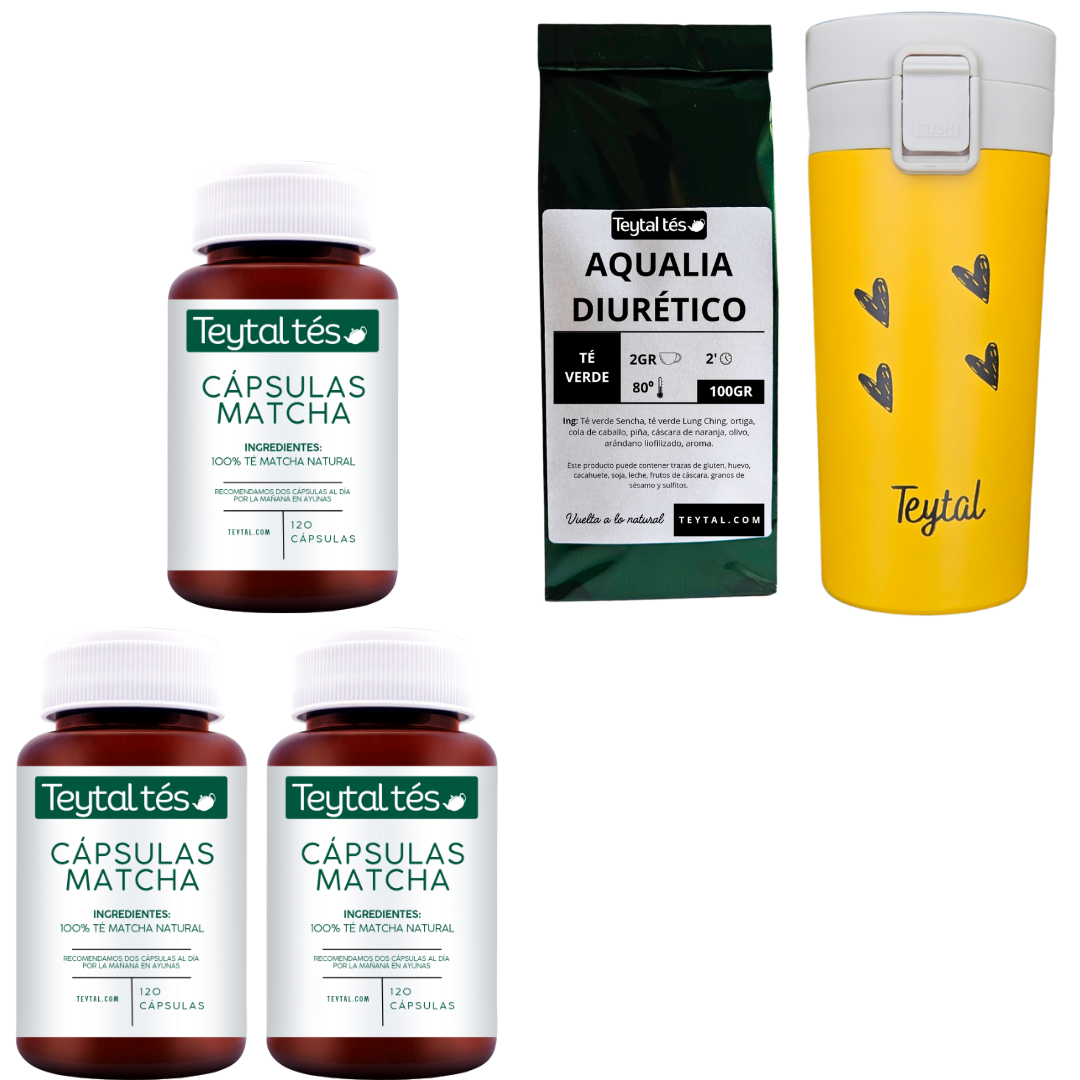 Pack de pérdida de peso de cápsulas matcha teytal